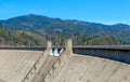 View of the Shasta Dam across the Sacramento river, California, USA Royalty Free Stock Photo